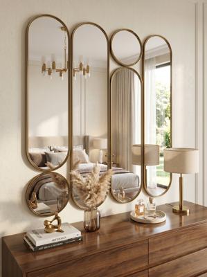 Зеркало Art-Zerkalo Deko mod.4 Gold Сет из 6-ти зеркал 2x35*160, 2х35*125 см, 2хØ35 см арт. SM074GL