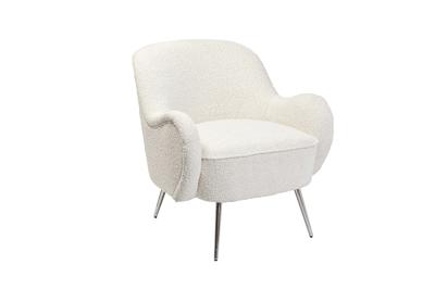 Мебель Garda Decor 48MY-2688 CRE SL Кресло букле кремовое 72*75*76см мет.ножки арт. 48MY-2688 CRE SL