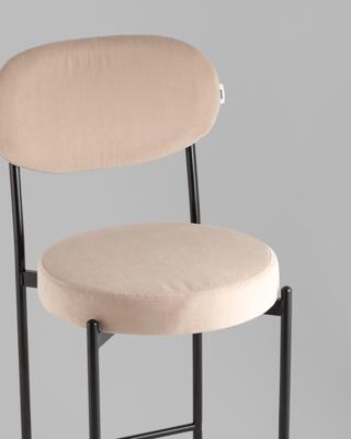 Стул полубарный Stool Group Стул Бриф Original N полубарный велюр бежевый арт. УТ000042858