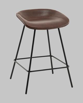 Стул полубарный Stool Group Стул полубарный Фуриоса экокожа коричневый арт. УТ000042642
