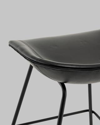 Стул полубарный Stool Group Стул полубарный Фуриоса экокожа чёрный арт. УТ000042643