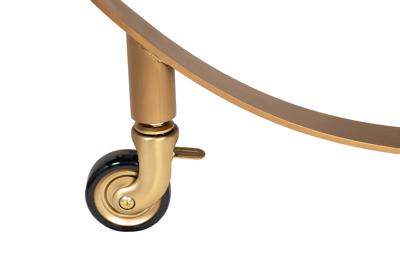 Стол журнальный Garda Decor 58DB-23085 Стол-тележка сервировочн ст.прозр/латунь 70*48*76 арт. 58DB-23085