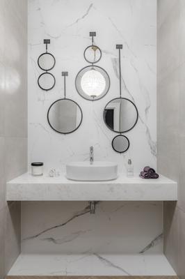 Зеркало Garda Decor 19-OA-6003-1BL Зеркало двойное диам.20/40 см арт. 19-OA-6003-1BL