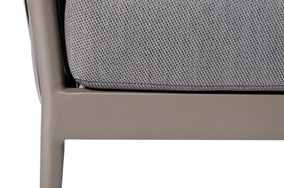 Диван Garda Decor 39AR-DIV-3691 SER Диван двухместный "Муза" серый 81,5*190*75см, оплетка "лента" арт. 39AR-DIV-3691 SER