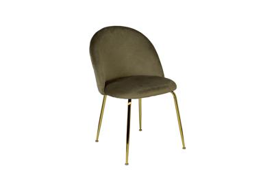 Мебель Garda Decor 30C-30177 Стул велюр хаки, мет.ножки 50*53*77см арт. 30C-30177