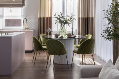 Мебель Garda Decor 30C-30177 Стул велюр хаки, мет.ножки 50*53*77см арт. 30C-30177