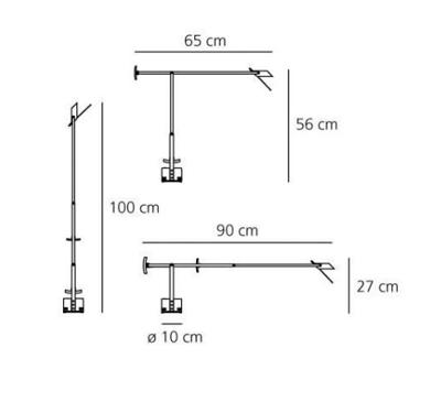 Лампа ARTEMIDE Настольная лампа Tizio 35 Black арт. A005010