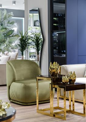 Стол журнальный Garda Decor 84HB-12STOL/ZH Стол журнальный тиковый шпон/лак, золото 40*40*50см арт. 84HB-12STOL/ZH