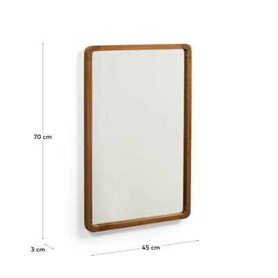 Зеркало La Forma (ех Julia Grup) Shamel Зеркало из массива тика с отделкой под орех 45 x 70 см арт. 163603