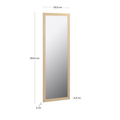 Зеркало La Forma (ех Julia Grup) Зеркало Nerina 52 x 152 cm натуральная отделка в широкой раме арт. 091212