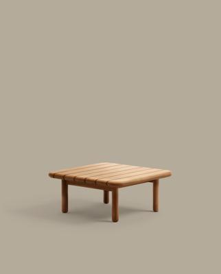 Столик La Forma (ех Julia Grup) Журнальный столик Turqueta из массива тикового дерева, 70 x 70 см арт. 191732