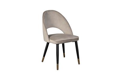Мебель Garda Decor 30C-12280 Стул велюр серо-бежевый 51*56*84см, наконечники мат.золото арт. 30C-12280