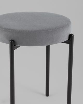 Комплект Stool Group Табурет Бриф Original велюр серый 2 шт. арт. УТ000042653