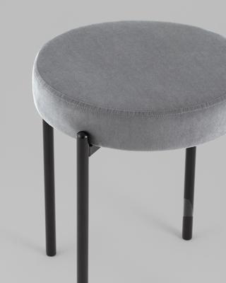 Комплект Stool Group Табурет Бриф Original велюр серый 4 шт. арт. УТ000042657