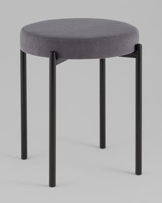 Комплект Stool Group Табурет Бриф Original велюр темно-серый 2 шт. арт. УТ000042729