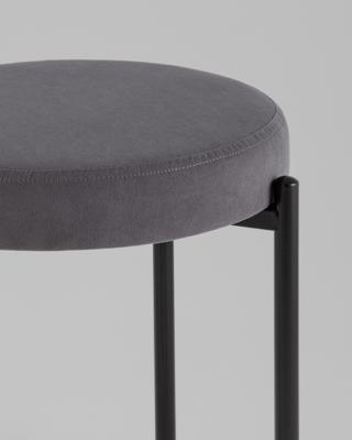 Комплект Stool Group Табурет Бриф Original велюр темно-серый 4 шт. арт. УТ000042730