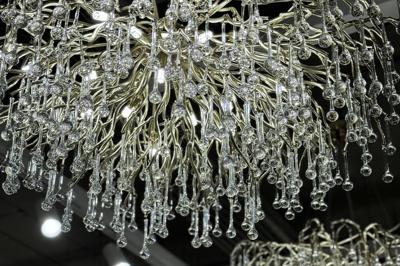 Потолочный светильник Garda Decor 86-80150 Люстра круглая d.120*h.38см, металл цвет золото арт. 86-80150