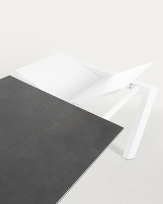 Стол La Forma (ех Julia Grup) Стол Atta 160 (220) x90 белый керамический арт. 055475