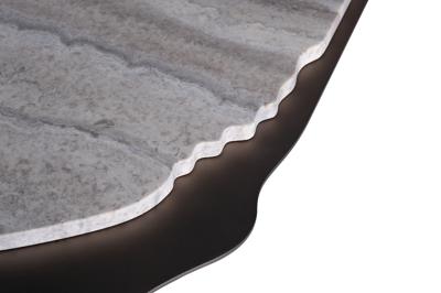 Мебель Garda Decor 58DB-04056 Стол журнальный Травертин (Travertine) 60*60*48см арт. 58DB-04056