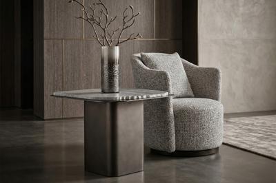 Мебель Garda Decor 58DB-04056 Стол журнальный Травертин (Travertine) 60*60*48см арт. 58DB-04056