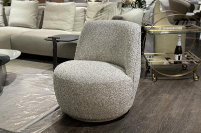 Мебель Garda Decor ZW-24057 Кресло Риволи (Rivoli) поворотное рогожка бежевый 73*75*75см арт. ZW-24057