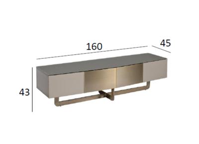 Мебель Garda Decor 58DB-TV14803S Тумба под телевизор Космос (Space) S 160*45*43см арт. 58DB-TV14803S