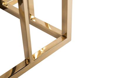 Консоль Garda Decor 13RXC3102-GOLD Консоль стекло черн./золото 120*40*78см арт. 13RXC3102-GOLD