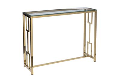 Мебель Garda Decor 47ED-CST072GOLD Консоль прозр.стекло/золото 100*30*78см арт. 47ED-CST072GOLD