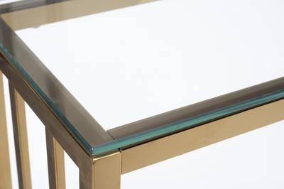 Мебель Garda Decor 47ED-CST072GOLD Консоль прозр.стекло/золото 100*30*78см арт. 47ED-CST072GOLD