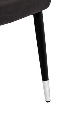 Мебель Garda Decor 30C-1232F GR Стул велюр серый 54*57*80см с ч/б спинкой арт. 30C-1232F GR