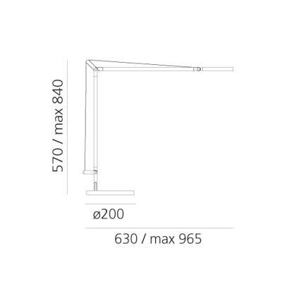 Лампа ARTEMIDE Структура Demetra 3000K Black арт. 1734050A