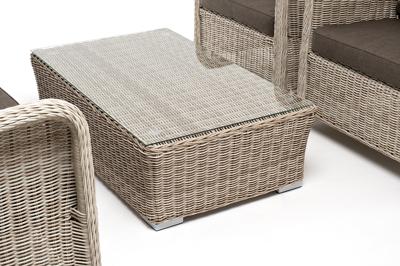 Лаунж зона 4SIS "Гляссе" лаунж-зона из искусственного ротанга, цвет бежевый арт. GS3C2T-4-SET biege