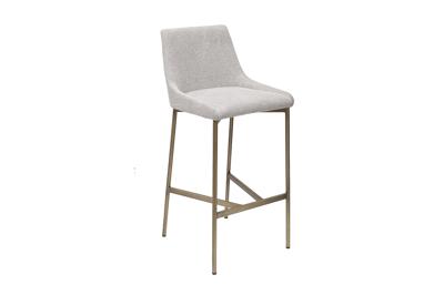 Стул барный Garda Decor 163YH-16963 Стул барный белый+бронза 45*49*101см арт. 163YH-16963