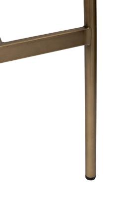 Стул барный Garda Decor 163YH-16963 Стул барный белый+бронза 45*49*101см арт. 163YH-16963