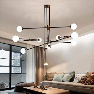 Люстра Delight Collection Люстра Bistro Globe 9 арт. 9389P/9 black/gold