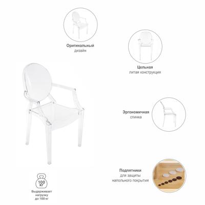 Стул Bradexhome Стул Louis Ghost прозрачный арт. FR 0036