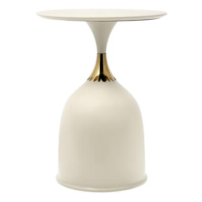 Мебель Bradexhome Кофейный столик Stupa диам.45см x 54см, белый, металл арт. FR 1031