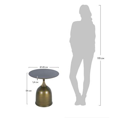 Мебель Bradexhome Кофейный столик Stupa диам.45см x 54см, латунь, металл арт. FR 1033
