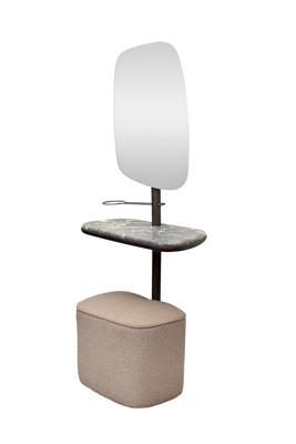 Зеркало Garda Decor 58DB-23177 Зеркало с полкой и пуфом 67*35*154см арт. 58DB-23177