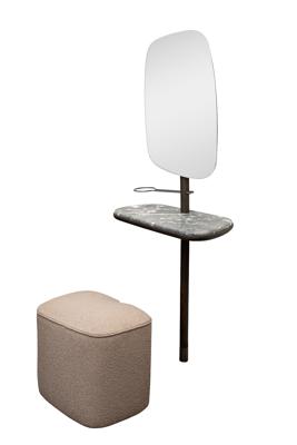Зеркало Garda Decor 58DB-23177 Зеркало с полкой и пуфом 67*35*154см арт. 58DB-23177