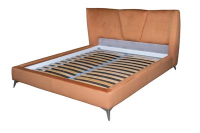 Кровать Garda Decor Кровать Сиена(Siena) без мех.велюр терракотовый Colt006-TER 199*222*116см арт. Siena-160-Colt006