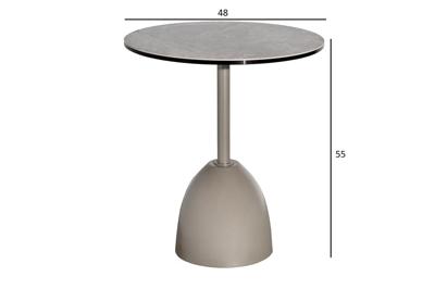 Мебель Garda Decor 57EL-17012 Стол журнальный, керамика Август Серый (Augustus Gray) d48*55см арт. 57EL-17012