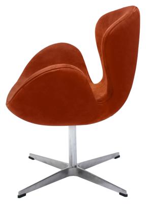 Кресло Bradexhome Кресло SWAN STYLE CHAIR терракотовый, искусственная замша арт. FR 0655