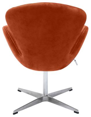 Кресло Bradexhome Кресло SWAN STYLE CHAIR терракотовый, искусственная замша арт. FR 0655