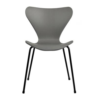 Стул Bradexhome Комплект из 4-х стульев Seven Style серый с чёрными ножками арт. FR 0422K