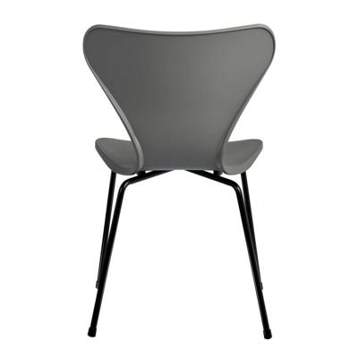 Стул Bradexhome Комплект из 2-х стульев Seven Style серый с чёрными ножками арт. FR 0422P