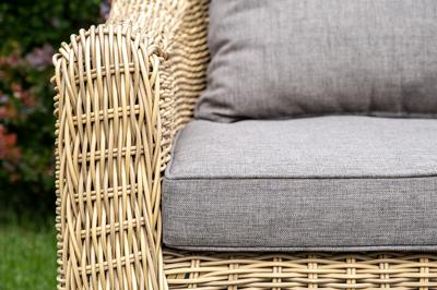 Лаунж зона 4SIS "Кон Панна" лаунж-зона из искусственного ротанга, цвет соломенный арт. KPS2C2TJ-4-SET