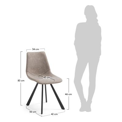 Стул La Forma (ех Julia Grup) Стул Andi бежевый арт. 053151
