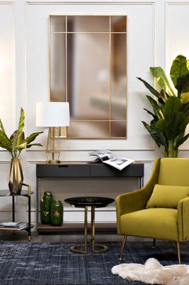 Зеркало Garda Decor KFG047 Зеркало в металлич. раме цвет золото 90*140см арт. KFG047