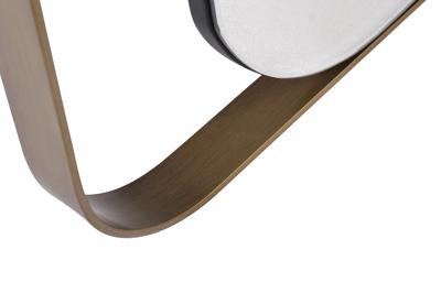 Зеркало Garda Decor KFE1210 Зеркало в металлич. раме цвет золото  91*102см арт. KFE1210